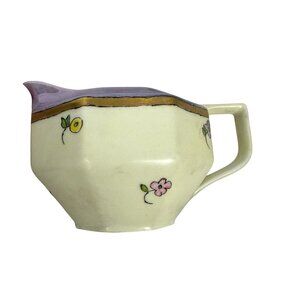 Antique Z.S.&Co Bavaria Porcelain Creamer Hand-Painted Floral Design 1925